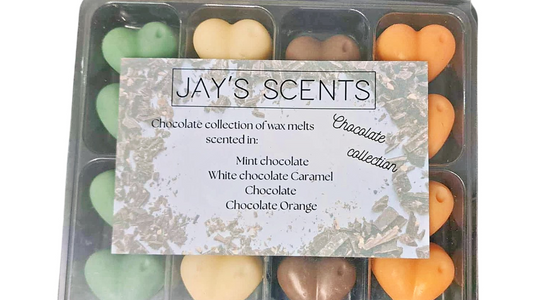 Chocolate  wax melts collection box